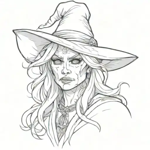 Witch Bust From The Front