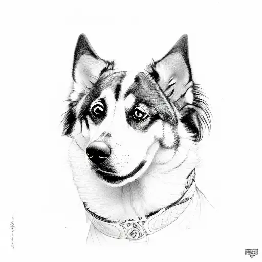 Quirky Dog Portrait