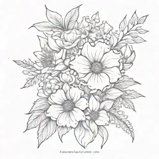 January Birth Flower November Birth Flower October Birth Flower And June Birth Flower Bouquet