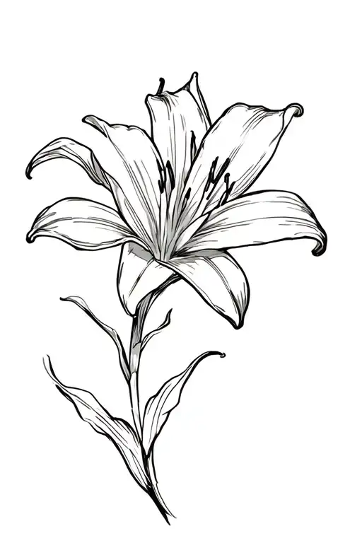 Lily With Stem