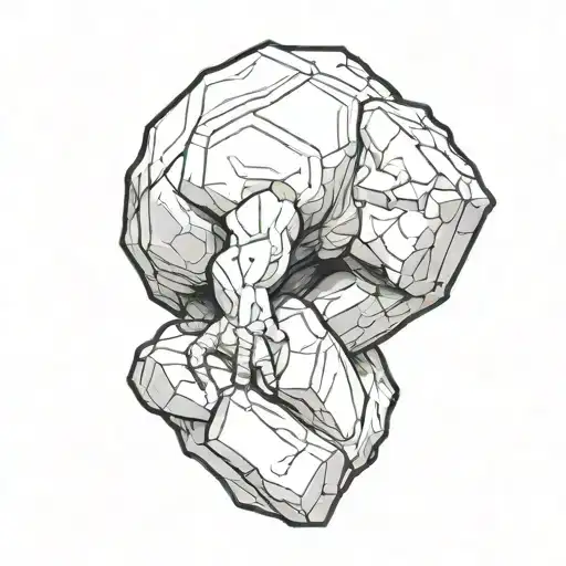 Single-line Sisyphus Pushing Rock