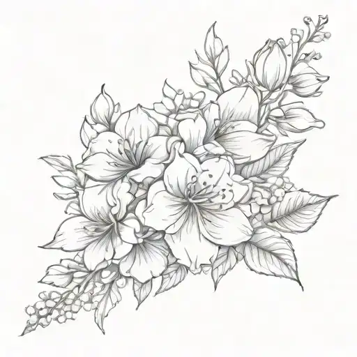 Birth Flower Bouquet