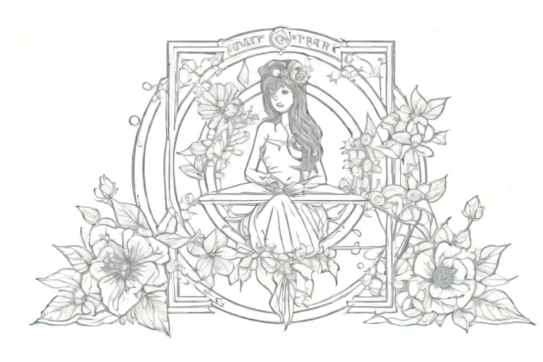 Tarot Card Design Mental Health Incorporated Skills And Flowers