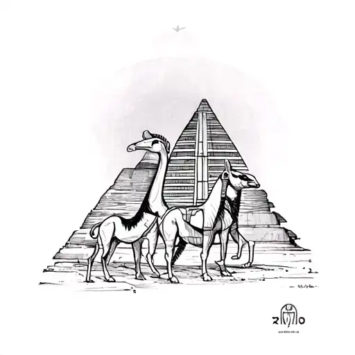 Egyptian With Camals