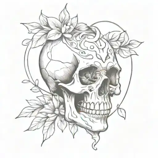 Mix Heart Wyth Skull