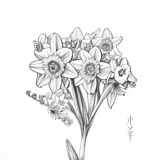 Daffodil Daisy Larkspur Aster