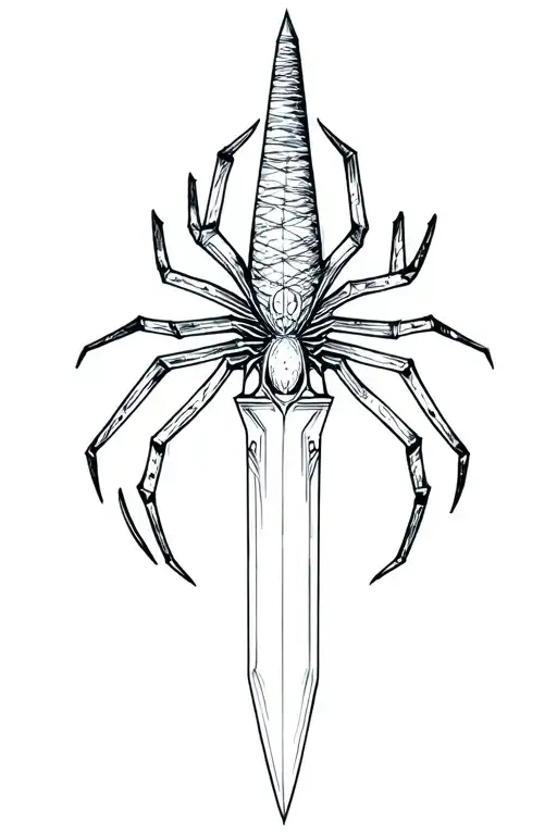 Dagger With Spider