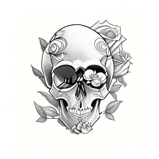 Skull Roses Cards