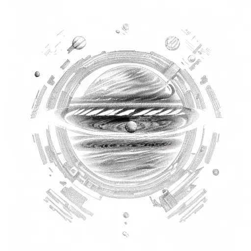 Black Hole With Broken Planet