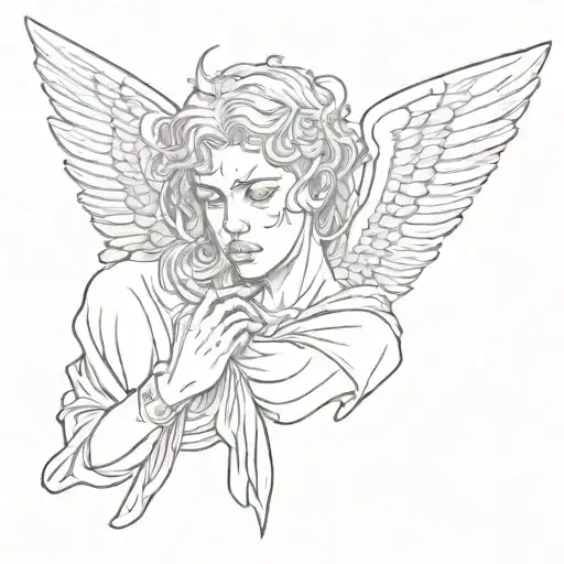 Crying Angel Gangster Hand Piece
