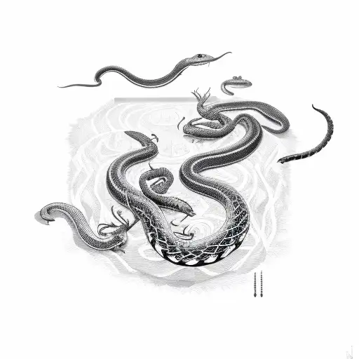 The Snake Fights With The Scorpion