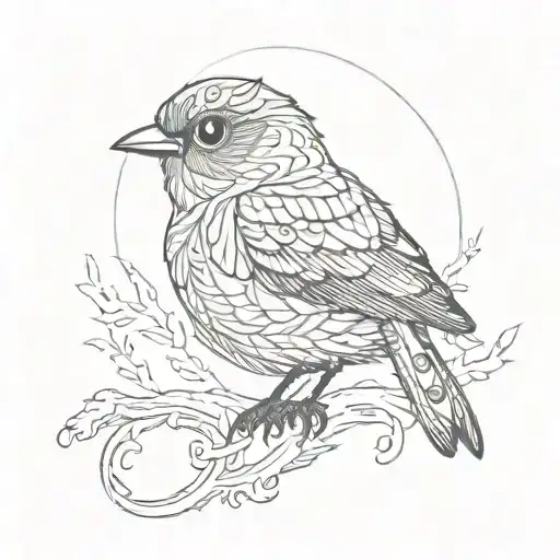 Bird With A Body That Looks Like An Eye