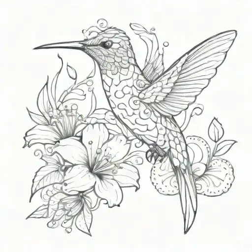 Humming Bird Flower