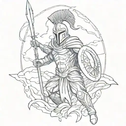 Spartan Kills Death With A Spear