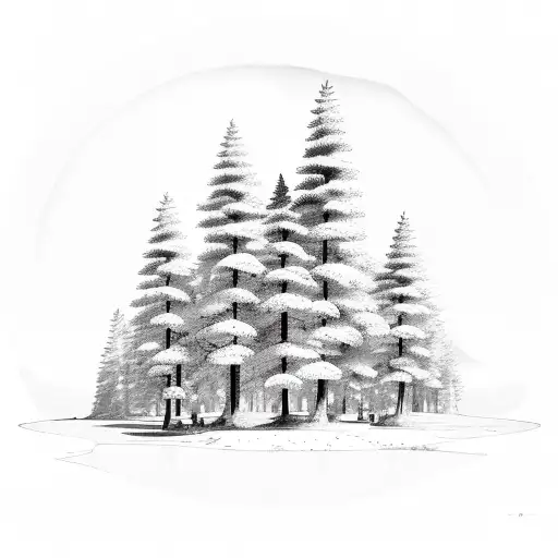 Pine Tree Forest Turns Into Desert