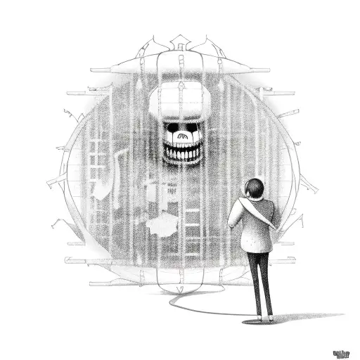 A Creepy Video Game Character Surrounded By Stock Market Charts As If Trapped In A Virtual Nightmare