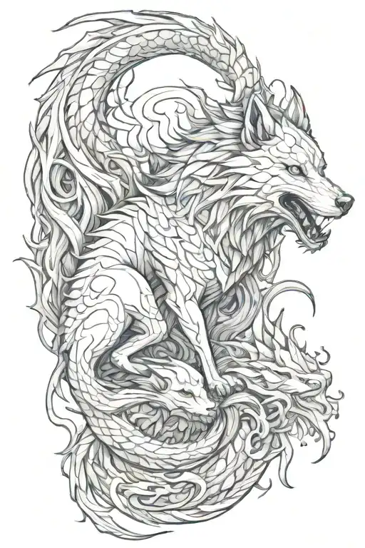 Wolf And Dragon