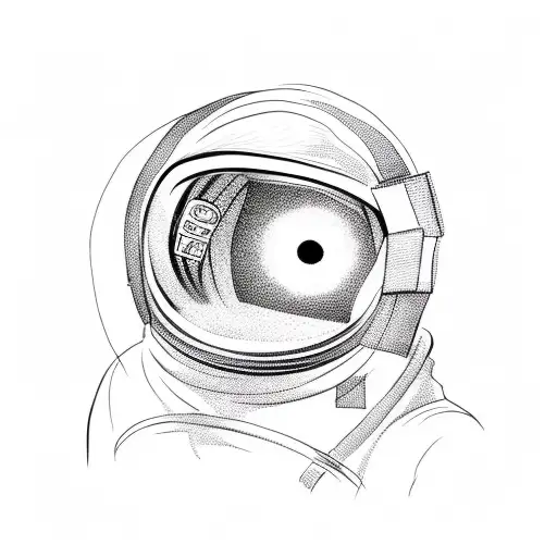 Astronaut Helmet With Flower