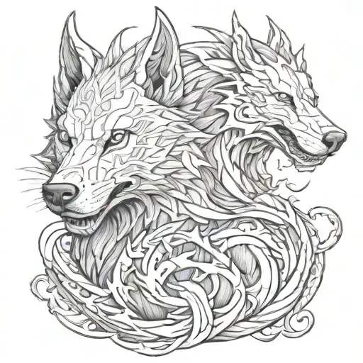 Wolf And Dragon