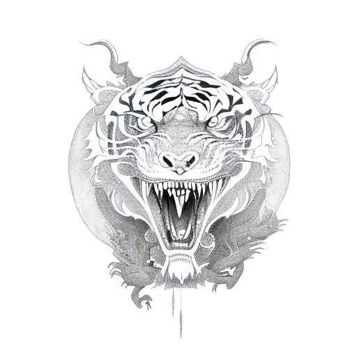 Fly Dragon And Walk Tiger