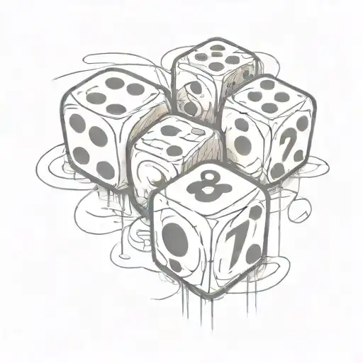 Dice With Main Numbers Two And Six