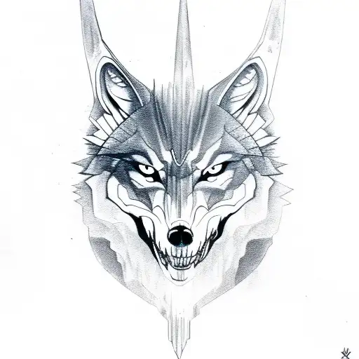 Wolf Skull Third Eye