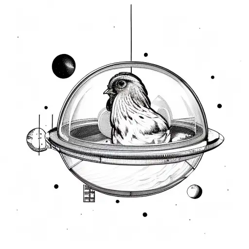 Chicken In Space Ship