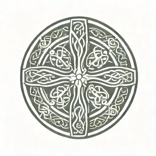 Celtic Cross In A Circle