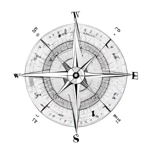 Time Family Tree Compass Lines