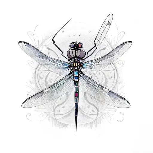 Multicoloured Dragonfly