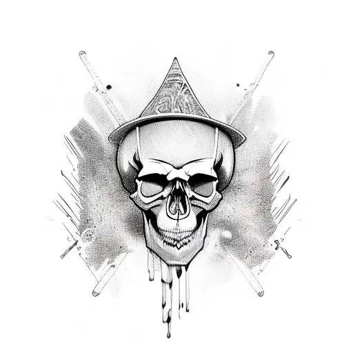 Skull Graffiti Design