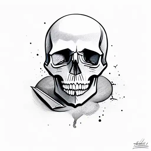 Skull Graffiti Design