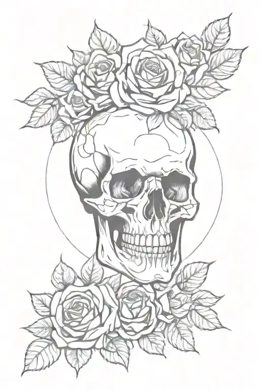 Skull And Roses
