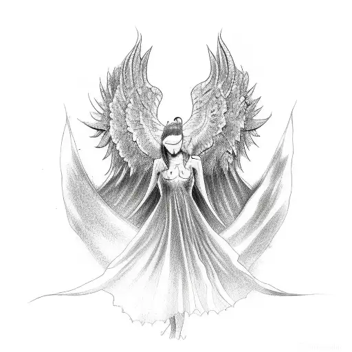 Falling Angel Tatto