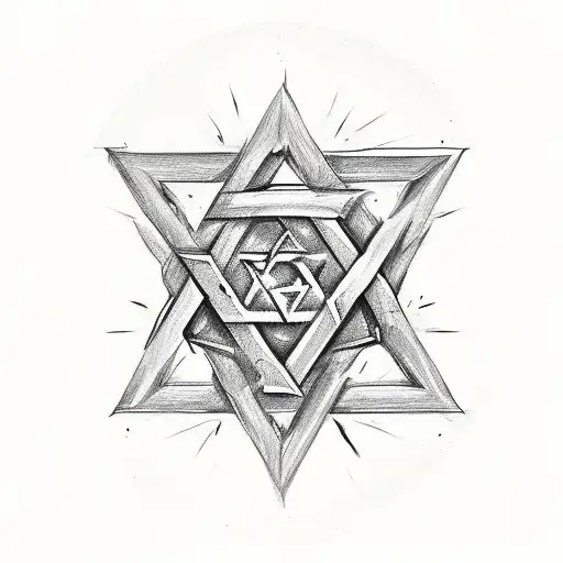 Star Of David Skull