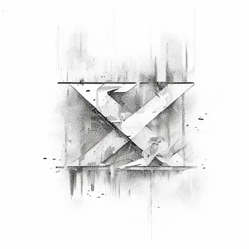 Paint Letters S I L N Combined In The Same Space