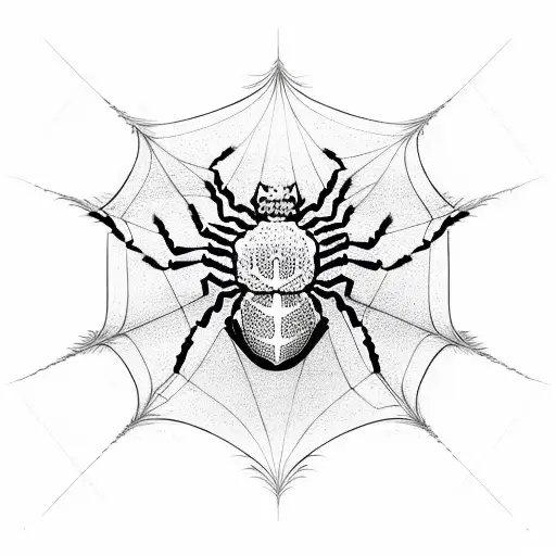 Spider Web And Dragon