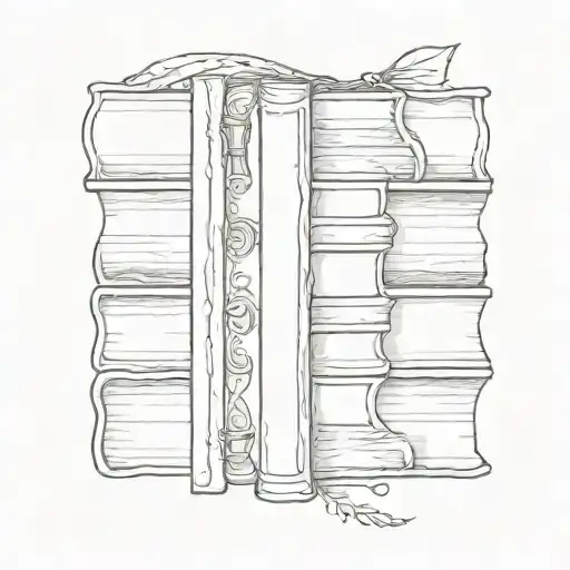 Three Stacked Books With Nichole On Spine