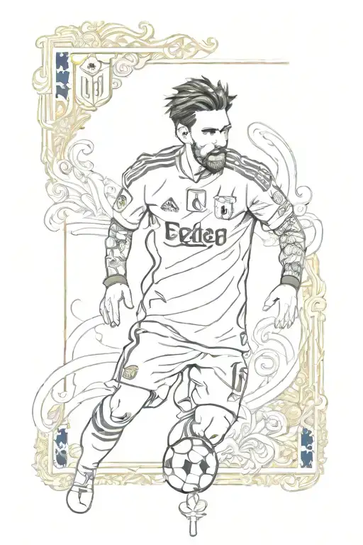 Messi Card Design Featuring