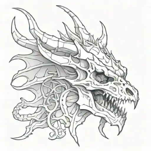 Dragon Skull Adorned