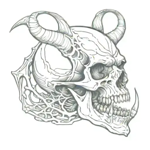 Vampire Jaw Skull 45