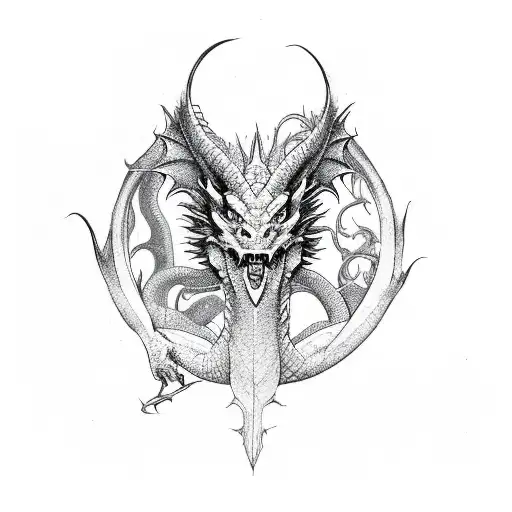 Dragon Grunge Going Down