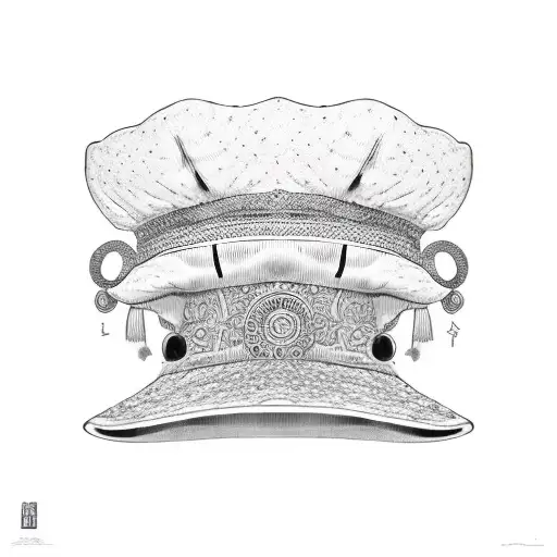 Psychedelic Samurai Mushroom Hat Trippy