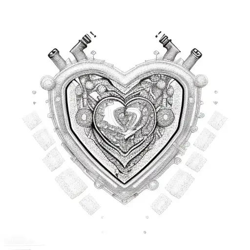 A Heart-shaped Diamond Encrusted With Intricate Stopwatch Gears