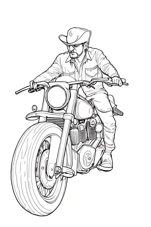 Punchy Western Motorcycle