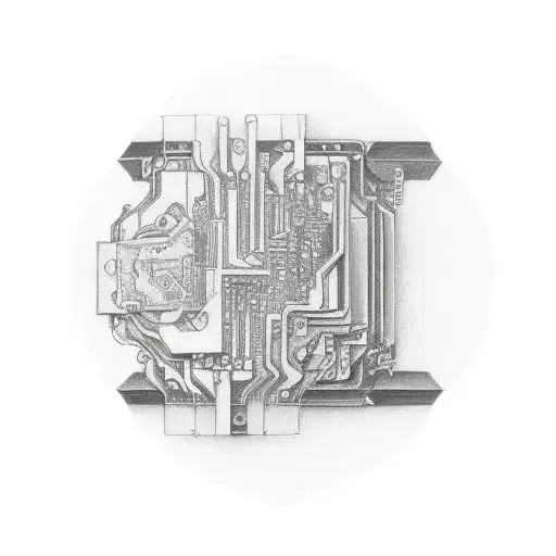 A Circuit Board Forming The Shape Of A Classic Book
