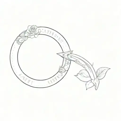 An Arrow Pointing To The Word Importance Royalty Free Illustration With Roses