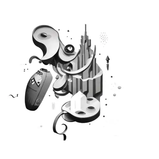 The Word'defy Gravity'on A Black Background