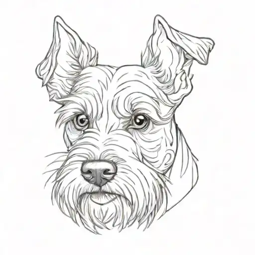 A Schnauzer Dog