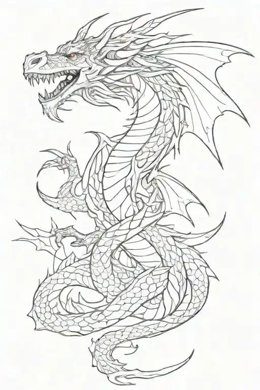 Dragon Long Tail Wrapped